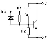 NPN-Darlington mit Speedup-Diode