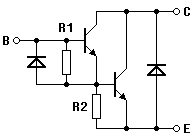 NPN-Darlington mit Speedup-Diode