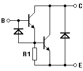 NPN-Darlington mit Speedup-Diode