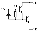 NPN-Darlington mit Speedup-Diode